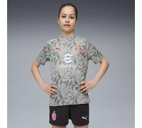 PUMA Maglia pre-partita AC Milan per ragazzi, Abbigliamento, Grigio, 5-6Y 5-6Y