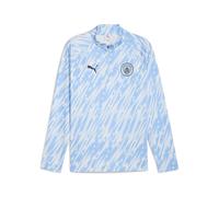 PUMA Maglia pre-partita con zip a quarti Manchester City da uomo, Sport, Silver Sky, XL XL