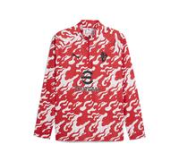 PUMA Maglia pre-partita con zip a un quarto AC Milan da uomo, Sport, Bianco/Rosso, L L