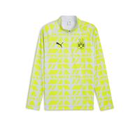 PUMA Maglia pre-partita con zip a un quarto Borussia Dortmund da uomo, Accessori, Grigio, L L