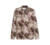 PUMA Maglia pre-partita con zip corta FC St. Pauli da uomo, Sport, Espresso Marrone/Bianco, XS XS