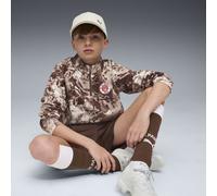 PUMA Maglia pre-partita con zip corta FC St. Pauli per ragazzi, Abbigliamento, Espresso Marrone/Bianco, 7-8Y 7-8Y