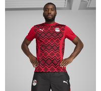 PUMA Maglia pre-partita Egitto da uomo, Abbigliamento, Rosso/Nero, L L