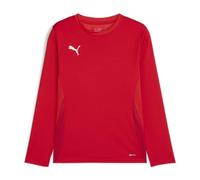 PUMA teamGOAL LS Jersey Jr, Maglia da Calcio Unisex Kids, Rosso Bianco-Veloce Rosso, 152