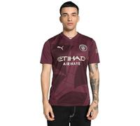 PUMA Maglia Third Manchester City Stagione 2024/25 - Replica - Uomo - Borgogna - Taglia: L