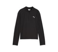 PUMA Maglietta a maniche lunghe con zip corta Train All Day Essentials per ragazzi, Accessori, Nero, 9-10Y 9-10Y