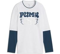 Puma Mid90s Relaxed Layered Long Sleeve T-shirt Bianco 13-14 Years Ragazzo