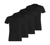 PUMA Maglietta basic da uomo con scollo a V, 100000890, confezione da 2, Nero , S