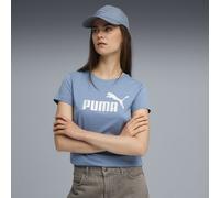 PUMA Maglietta con logo ESS Metallizzato No. 1 da donna, Abbigliamento, Cool Blu/Metallizzato Silver, XL XL
