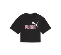 Puma T-shirt corta con logo Essentials a 2 colori da bambina Girl Black