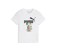 PUMA Maglietta da Ragazzo, con Grafica Super Grafica, PUMA White, 164 EU