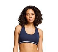 PUMA Racer Back Reggiseno Sportivo, Navy, L Donna