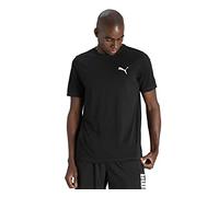 PUMA Active Small Logo Tee, Unisex, Black, S