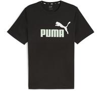 PUMA Ess+ 2 col Logo Tee, Uomo, Menta Nero-Fresca, M