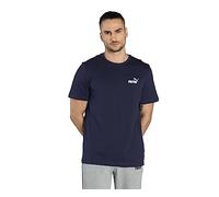 T-shirt Puma Essentials Small Logo manica corta blu navy bianco - M