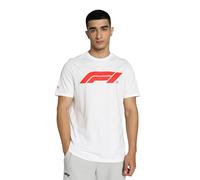 PUMA Maglietta di Formula 1 Essentials con Logo Grande - Uomo - Bianco - Taglia: S