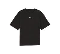 PUMA Ess Boxy Tee G, Magliette Bambina, PUMA Black, 128