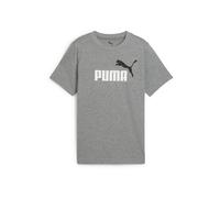 PUMA Maglietta 'Essentials No.1' grigio sfumato / nero / bianco, Taglia 128
