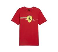 Puma Maglietta Ferrari Race Big Shield Uomo, Rosso Corsa, S