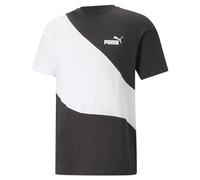 T-shirt Puma Power Logo manica corta bianco nero puro - M