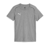 PUMA Teamfinal Casuals Tee Jr, Maglietta Unisex-Adulto, Grigio Medio Heather Silver, 128