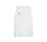 PUMA teamGOAL Sleeveless Jersey Wmns, Tee Unisex, Bianco Black-Piuma Grigio, L