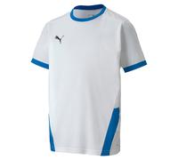 PUMHB|#Puma Teamgoal 23 Jersey Jr, Maglietta Unisex Bambini, Puma White-Electric Blue Lemonade, 164