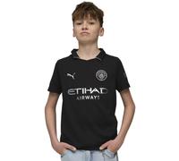 PUMA Manchester City Maglia Away Bambino Stagione 2025/26 - Nero, Puma Black, 13-14 anni