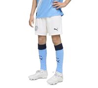PUMA Manchester City FC Pantaloncini Bambini 25/26, Bianco (White x Team Light Blue), 152