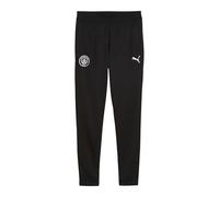 PUMA Manchester City FC Pantaloni Allenamento Bambini con Tasca 25/26, Nero (Black x Silver), 164