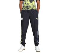 PUMA Manchester City Pre Match - Pantaloni da allenamento da uomo in tessuto, Nuovo Blu Navy/Giallo Glow (24), XL