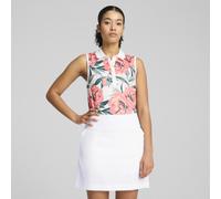 PUMA MATTR Beautiful Game Sleeveless Polo Women, Abbigliamento, Bianco Glow/Peach Frost, XXL XXL
