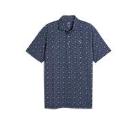 PUMA MATTR Port Golf Polo Men, Abbigliamento, Bianco Glow/Deep Navy, M M