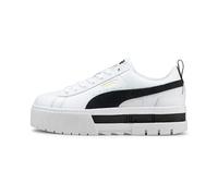 Puma Mayze Lth Wn's, Scarpe Da Ginnastica Donna, White Black, 42.5 EU