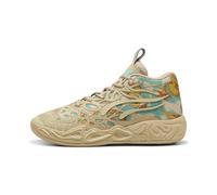 PUMA MB.04 Flare Basketball Scarpe Unisex, Scarpe, Light Sand/Aquatic/Arancione Glo, 39 39