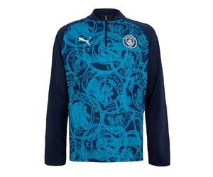 PUMA MCFC Warm Up 1/4 Zip Top