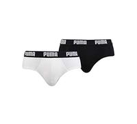 PUMA Men Basic - Slip da uomo, confezione da 8 bianco/nero (301). XL