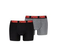 PUMA Men Everyday Pugile, Black/Blue, S (Pacco da 2) Uomo