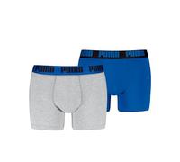 PUMA Men Everyday Pugile, Blue/Grey Melange, S (Pacco da 2) Uomo
