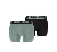 PUMA Men Everyday Pugile, Olive Green/Black, L (Pacco da 2) Uomo