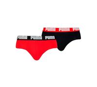 PUMA Men Everyday Slips (2er Pack), Rot/Schwarz, S