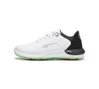 PUMA Men PHANTOMCAT Nitro™ + Golf Shoe, PUMA White-PUMA Black-Fluro Green PES, 48.5 EU