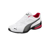 PUMA Men Tazon 6 FM Road Running Shoes, Puma White-Puma Black-Puma Silver, 45 EU
