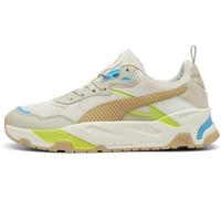 PUMA Men Trinity Sneaker, Alpine Snow-Sand Dune-Desert Dust-Lime Smash, 40 EU