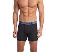 Puma Men's 3 Pack Boxer Brief, Black/Grey, Medium