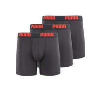 PUMA Men's 3 Pack Boxer Brief, Black, Large