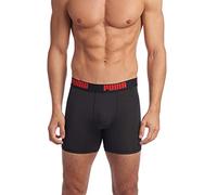 PUMA Men's 3 Pack Boxer Brief, Black, Medium