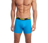 PUMA Men's 3 Pack Boxer Brief, Bright Blue, Medium