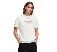 PUMA Men's AMF1 Essential Big Logo (Regular) 2026 Tee | Presenta il PUMA Cat e il logo AMF1 sulle estremità della manica, Progettato per i fan dell'Aston Martin F1 Team