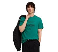 PUMA Men's AMF1 Essential Big Logo (Regular) 2026 Tee | Presenta il PUMA Cat e il logo AMF1 sulle estremità della manica, Progettato per i fan dell'Aston Martin F1 Team